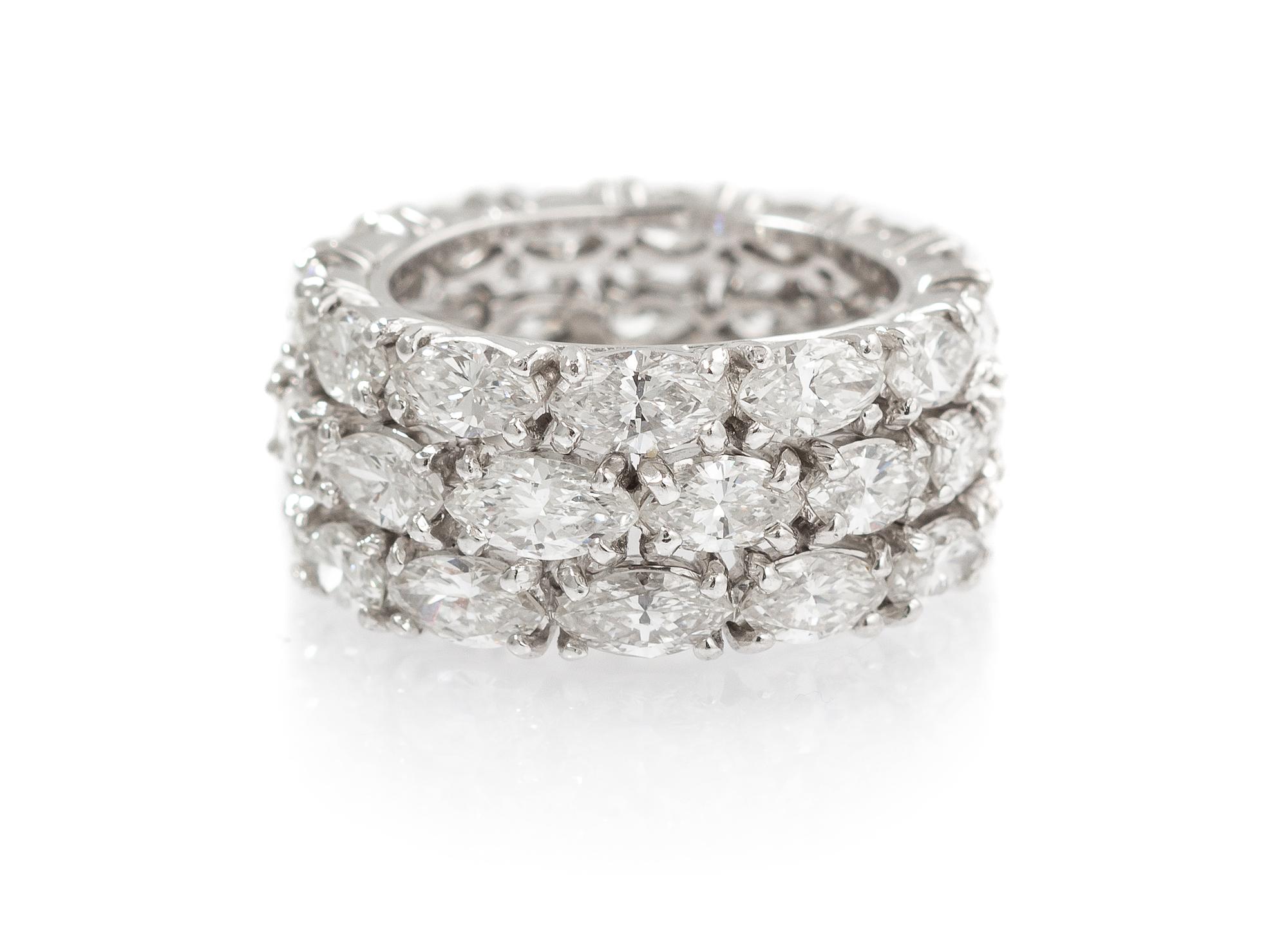 A Platinum and Diamond Eternity Ring, 6.90 dwts.