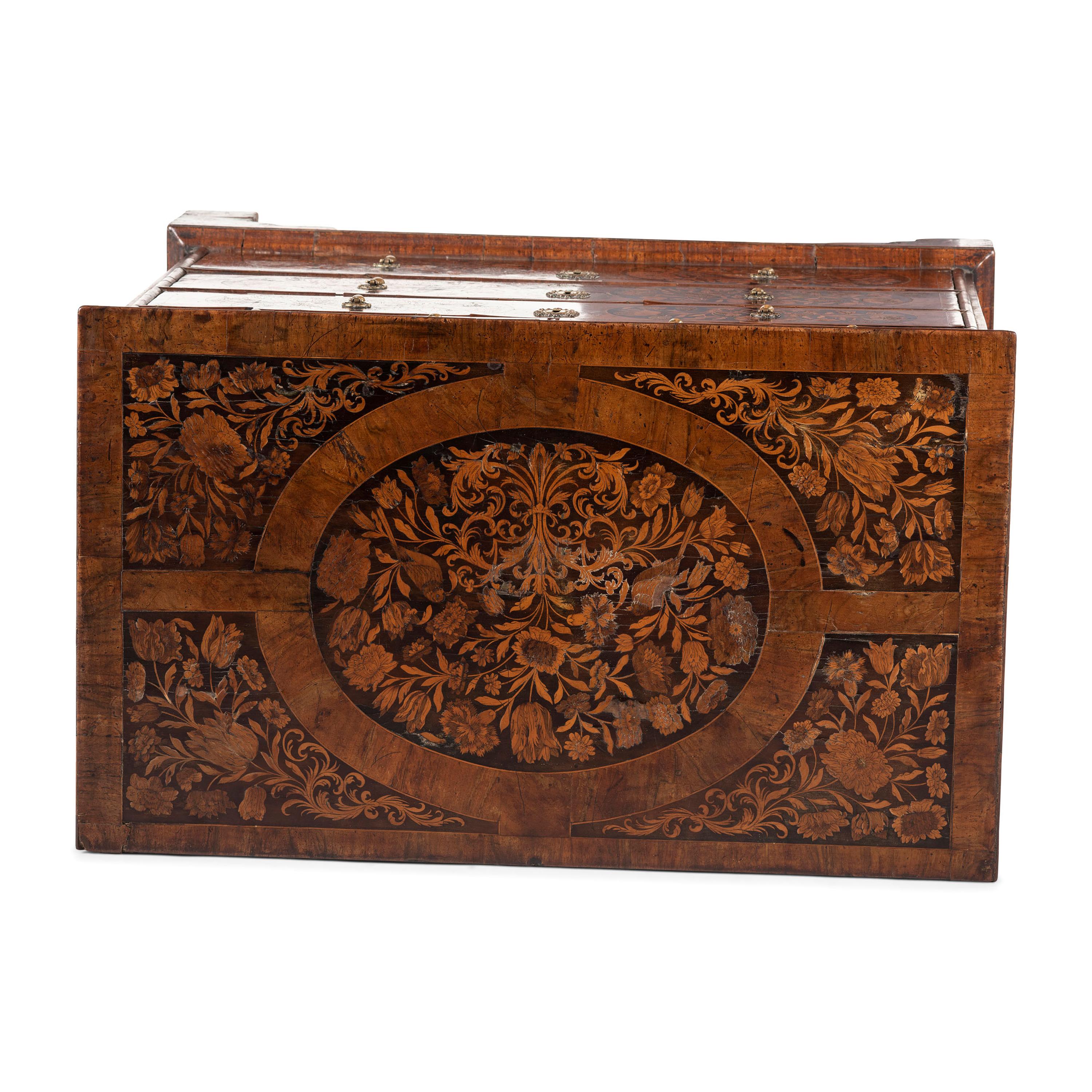 A William and Mary Bird and Foliage Marquetry Chest of Drawers