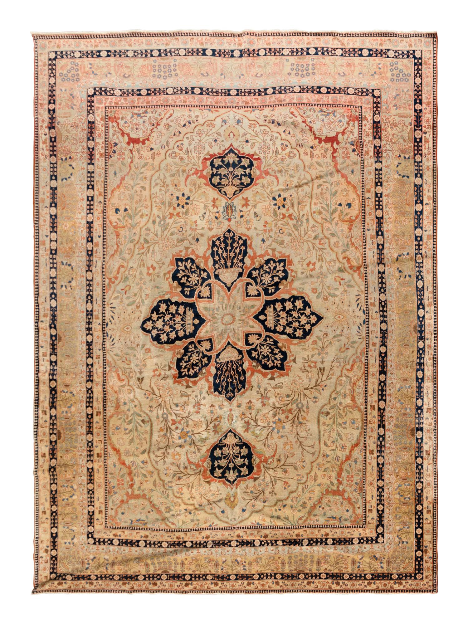 A Mohtasham Kashan Wool Rug