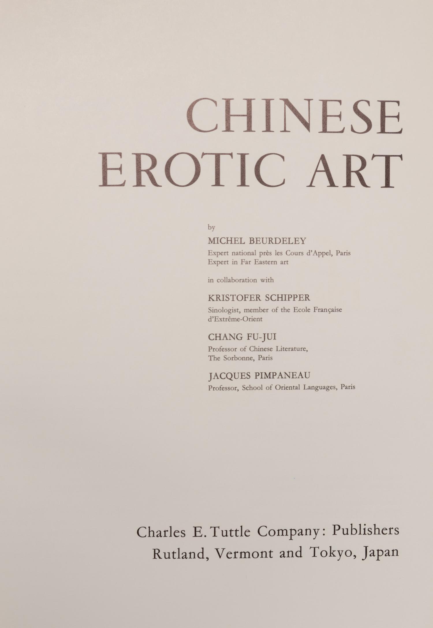 [ASIAN EROTIC ART] A group of works about Asian Erotic Art, comprising: