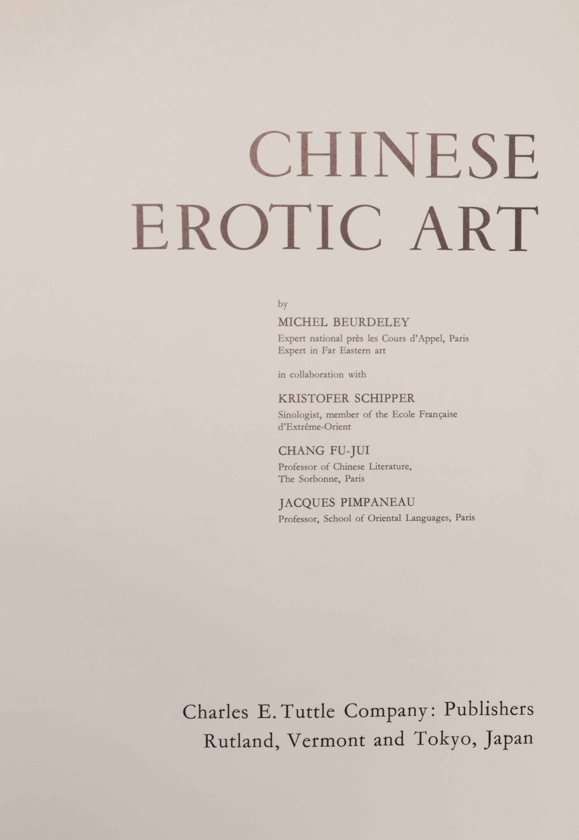 [ASIAN EROTIC ART] A group of works about Asian Erotic Art, comprising: