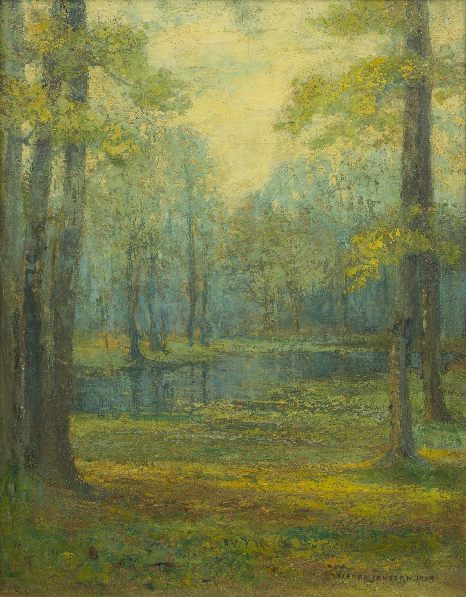 Alfred Jansson, (American/Swedish, 1863-1931), Forest Clearing, 1909