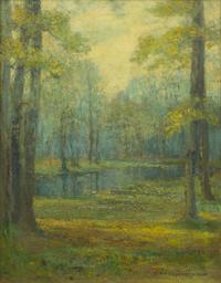 Alfred Jansson, (American/Swedish, 1863-1931), Forest Clearing, 1909