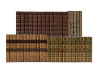 [BINDINGS]. A group of 4 literary sets in 40 volumes, comprising: