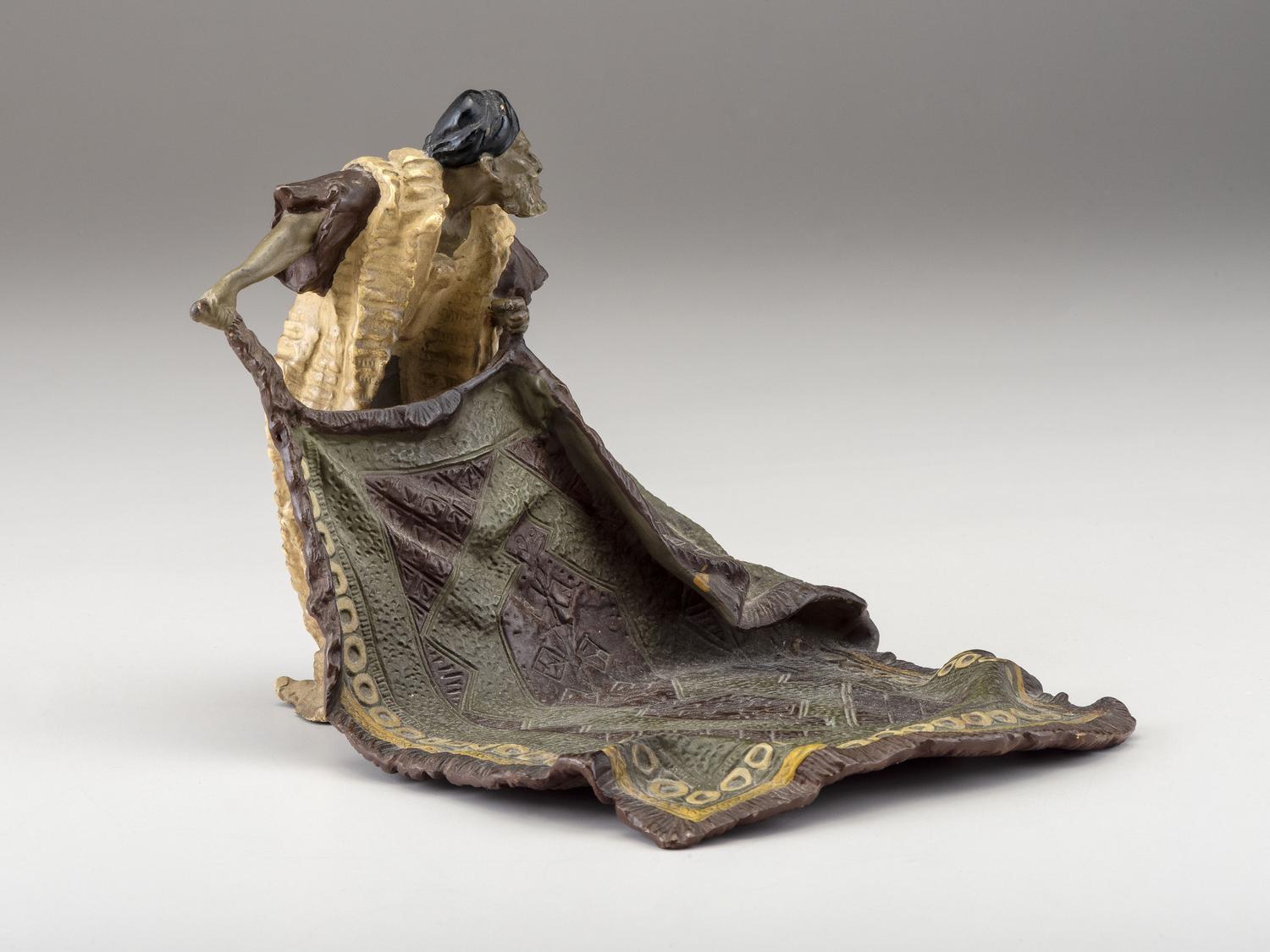 An Austrian Cold-Painted Bronze Figure of a Carpet Seller