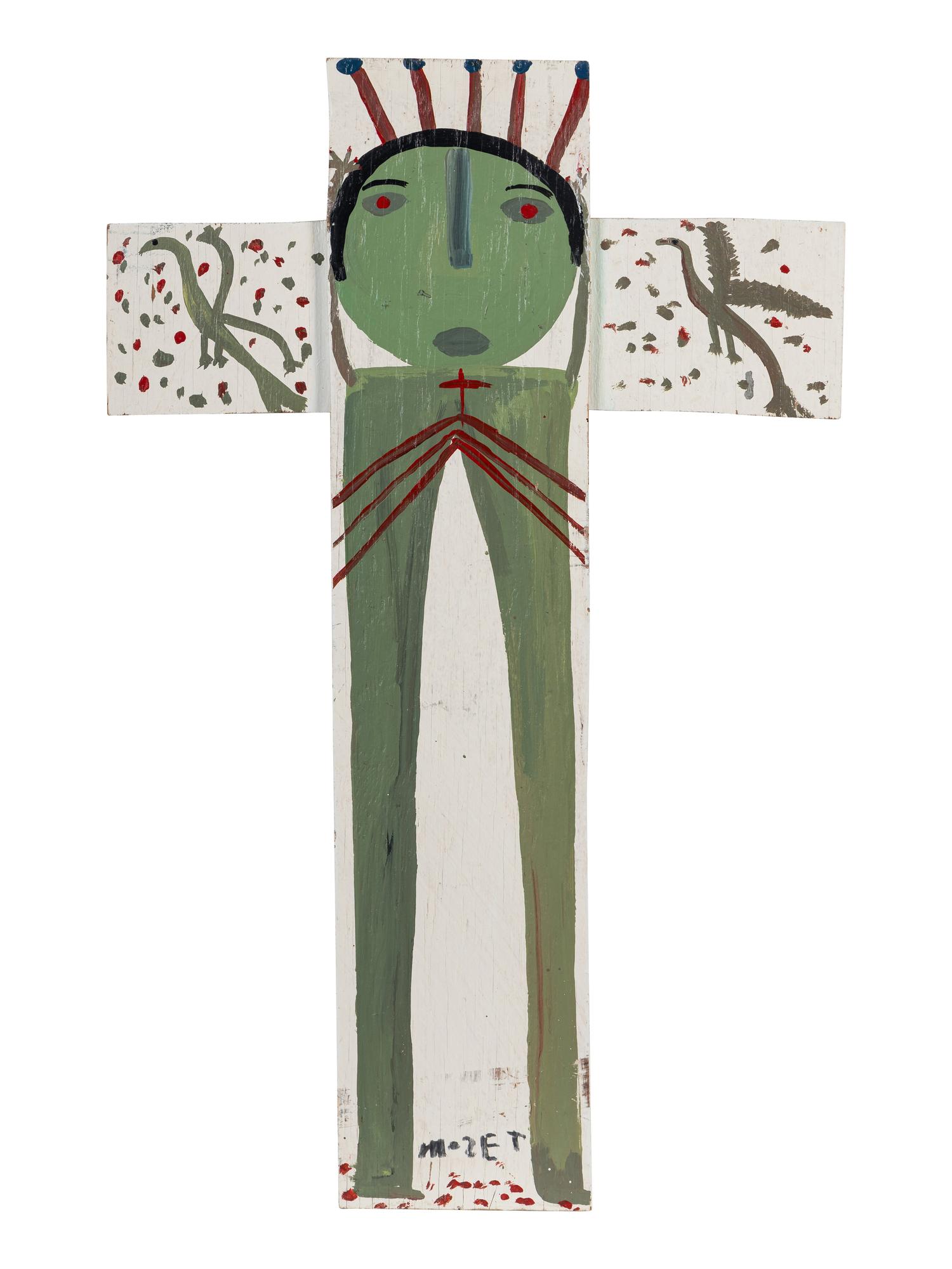 Untitled (Green Christ Crucifix)