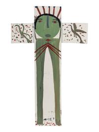 Untitled (Green Christ Crucifix)