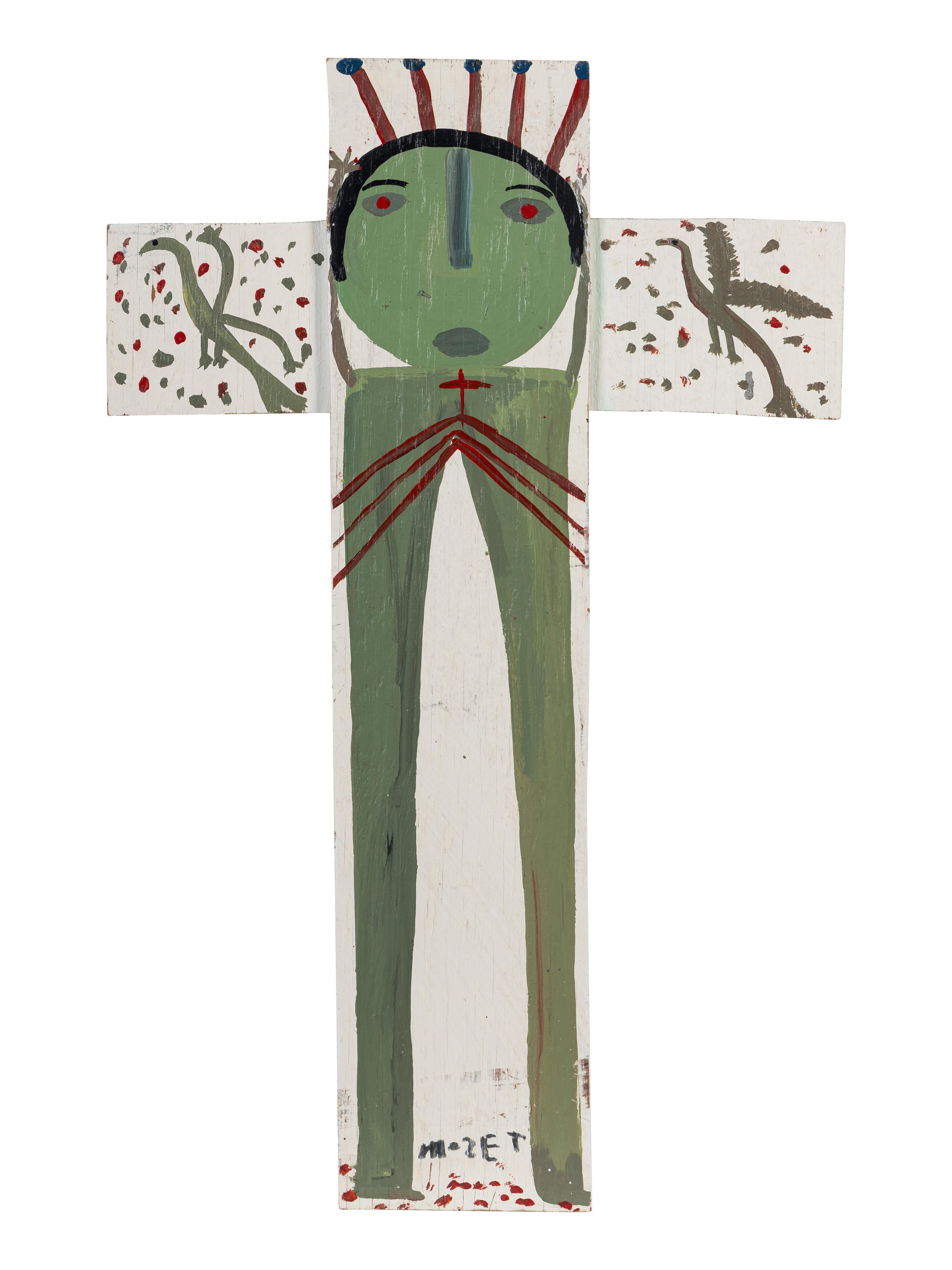 Untitled (Green Christ Crucifix)