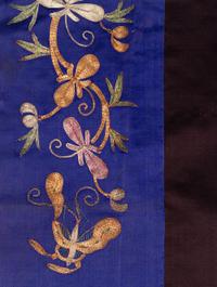 Two Black Ground Embroidered Silk Lady's Coats