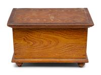 A Miniature Grain Painted Pine Blanket Chest