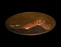 A Large Japanese Bronze and Mixed-Metal Charger