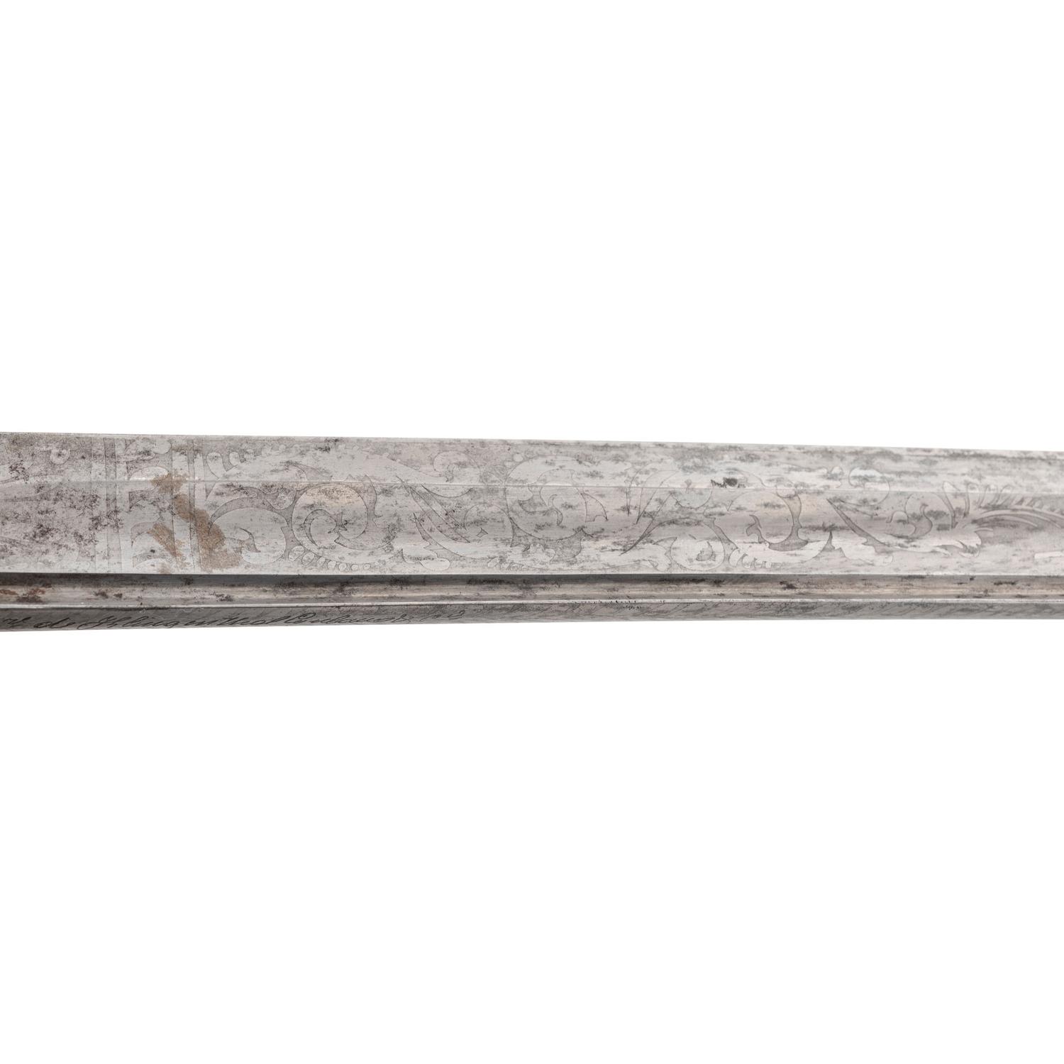 Klingenthal US Model 1850 Staff & Field Officers Sword Presented to Lt. (later Major) W.S. Collier with Framed Pictures