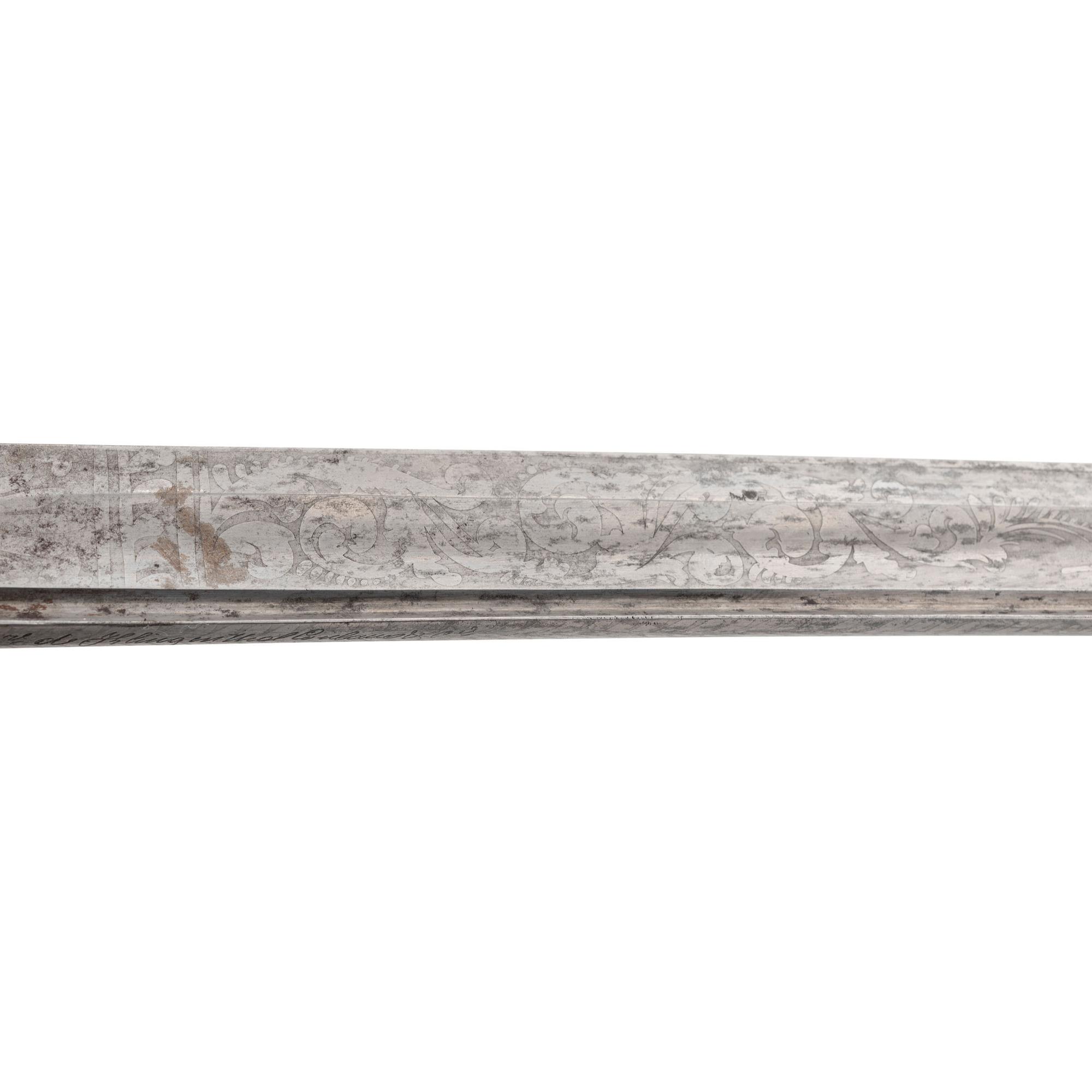 Klingenthal US Model 1850 Staff & Field Officers Sword Presented to Lt. (later Major) W.S. Collier with Framed Pictures