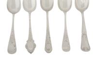 An Assorted Group of American Silver Flatware