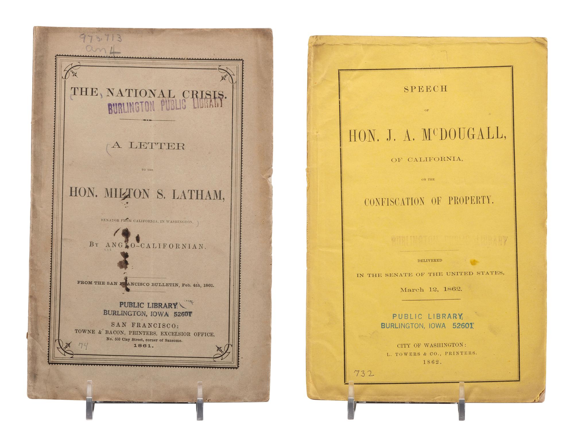 [CIVIL WAR- CALIFORNIA]. ORTON, Richard, H. (1838-1894), compiler. Records of California Men in the War of the Rebellion, 1861-1867. Sacramento: J.D. Young, 1890.