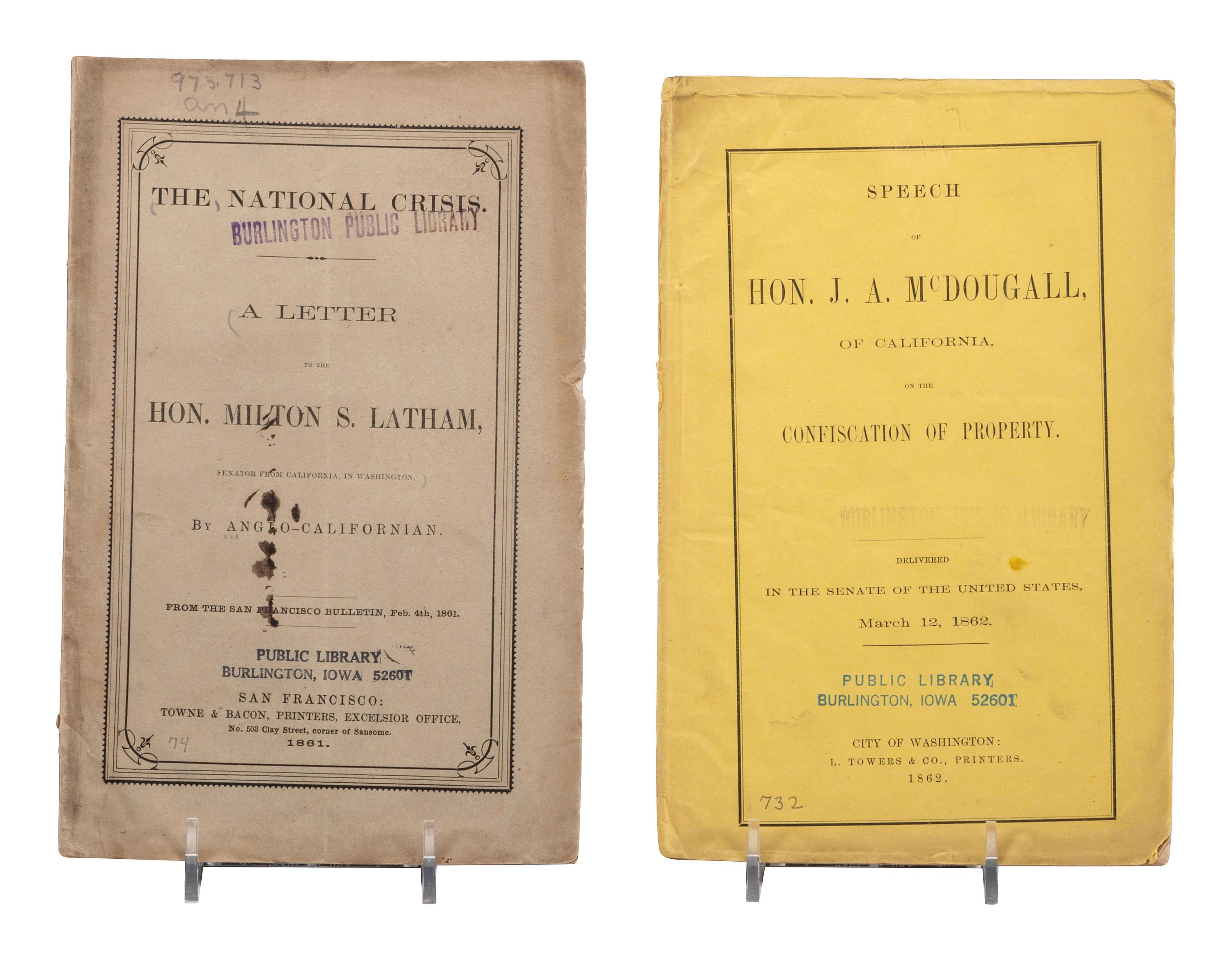 [CIVIL WAR- CALIFORNIA]. ORTON, Richard, H. (1838-1894), compiler. Records of California Men in the War of the Rebellion, 1861-1867. Sacramento: J.D. Young, 1890.