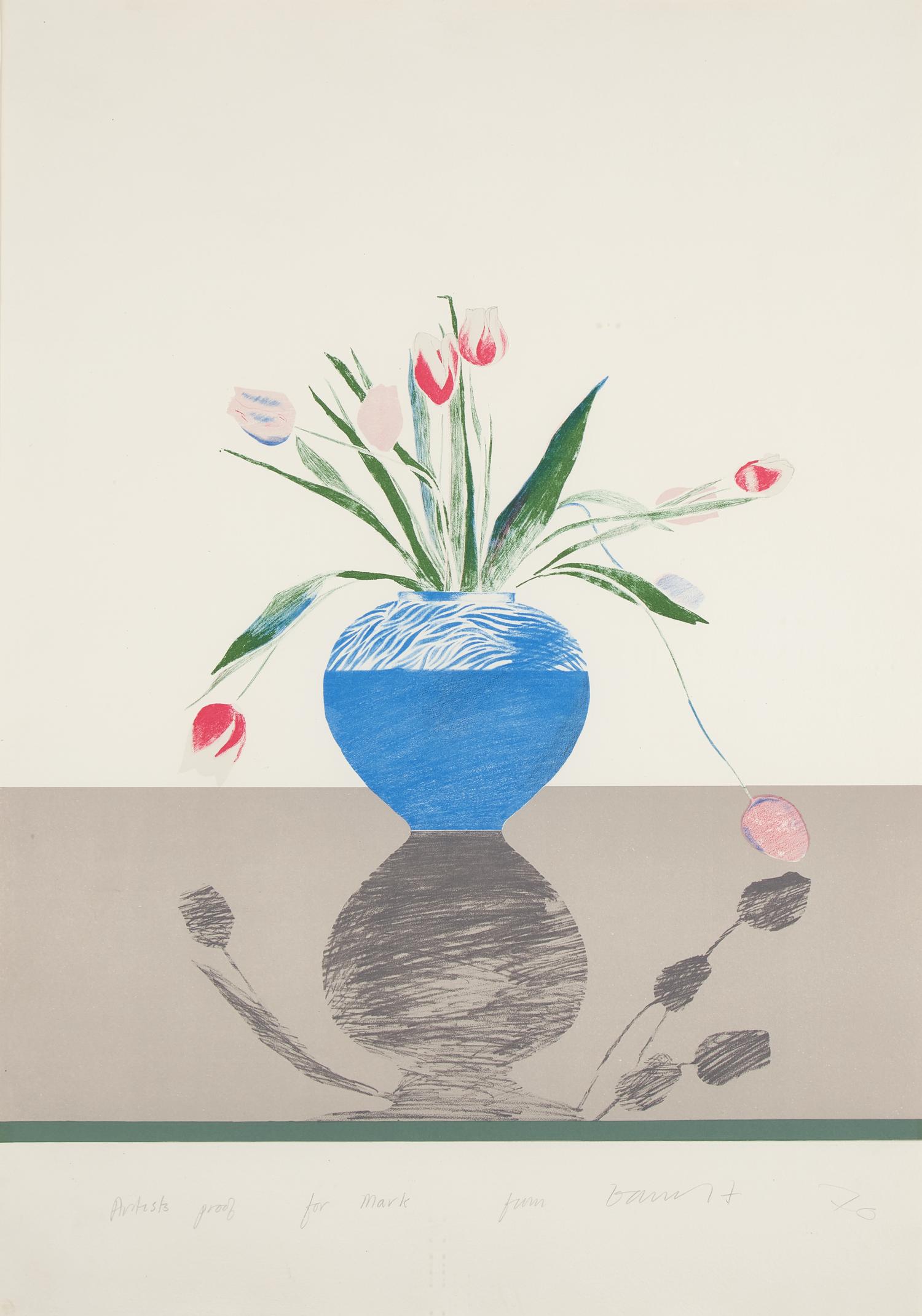 David Hockney (British, b. 1937) — Pretty Tulips, 1970