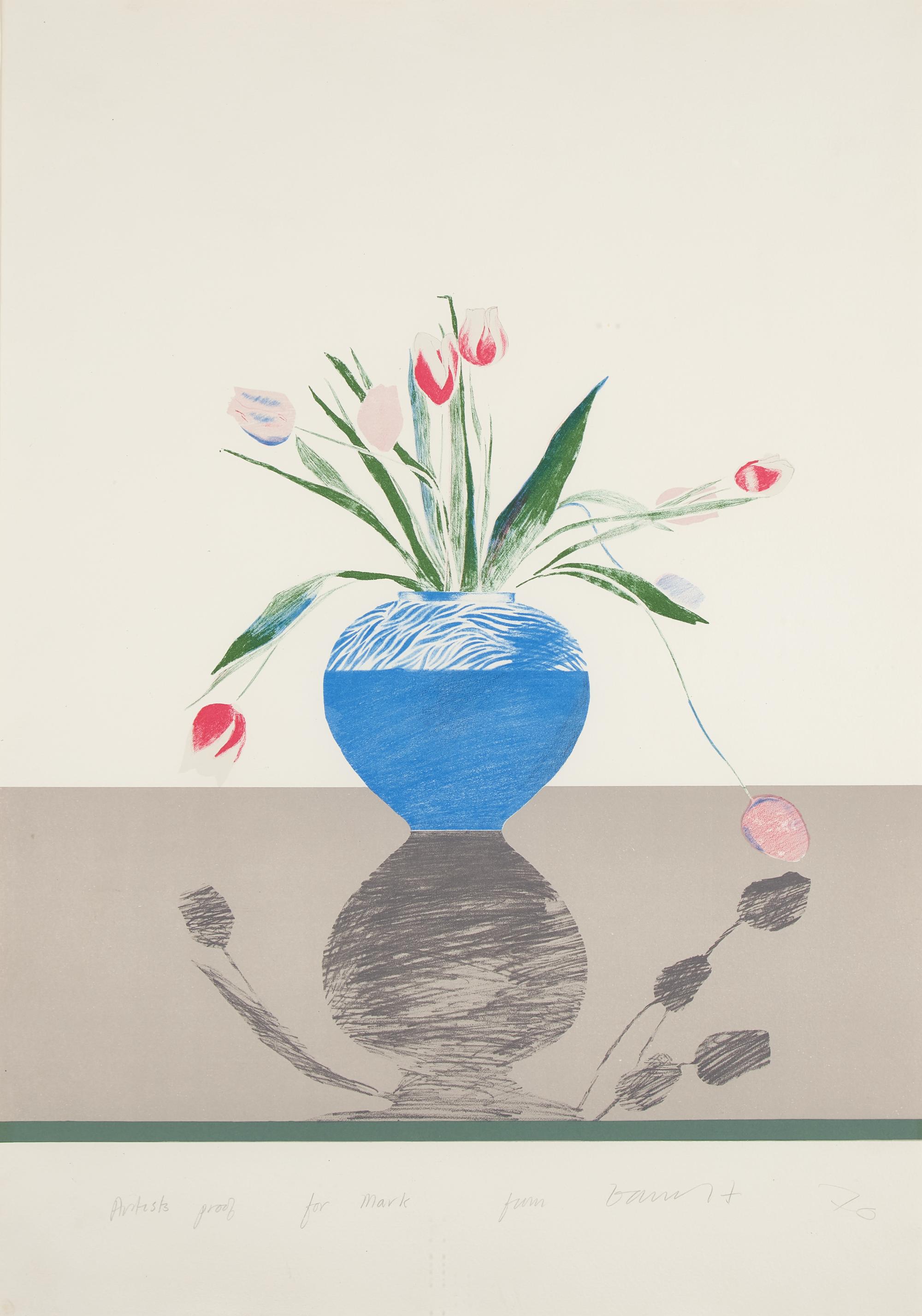 David Hockney (British, b. 1937) — Pretty Tulips, 1970
