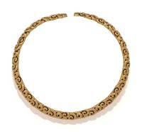 JEAN VITAU, YELLOW GOLD COLLAR NECKLACE