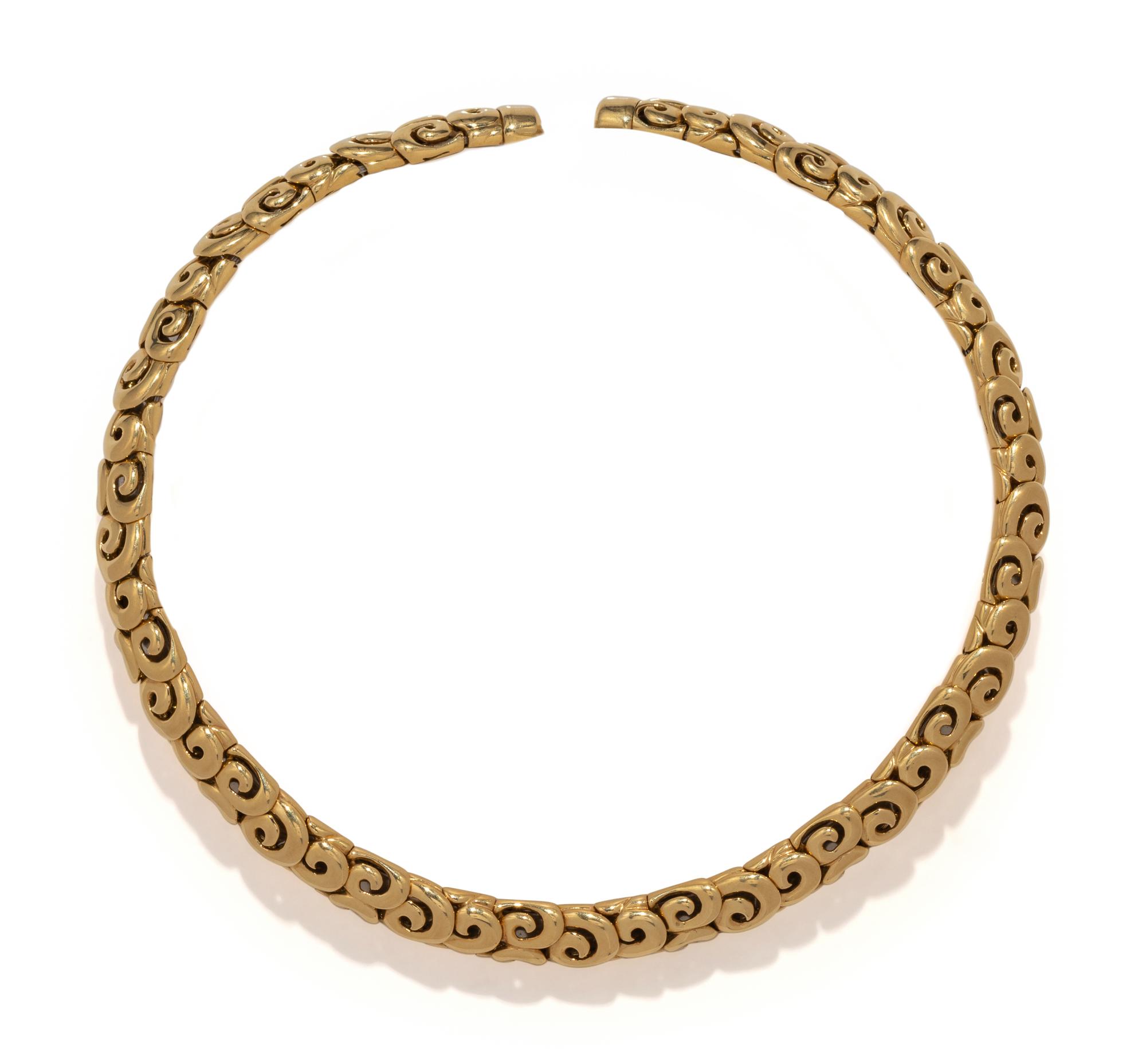 JEAN VITAU, YELLOW GOLD COLLAR NECKLACE