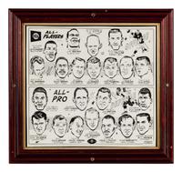 A Group of Six Large Scale Football Artworks Formerly Displayed at Mike Ditka’s Restaurant
