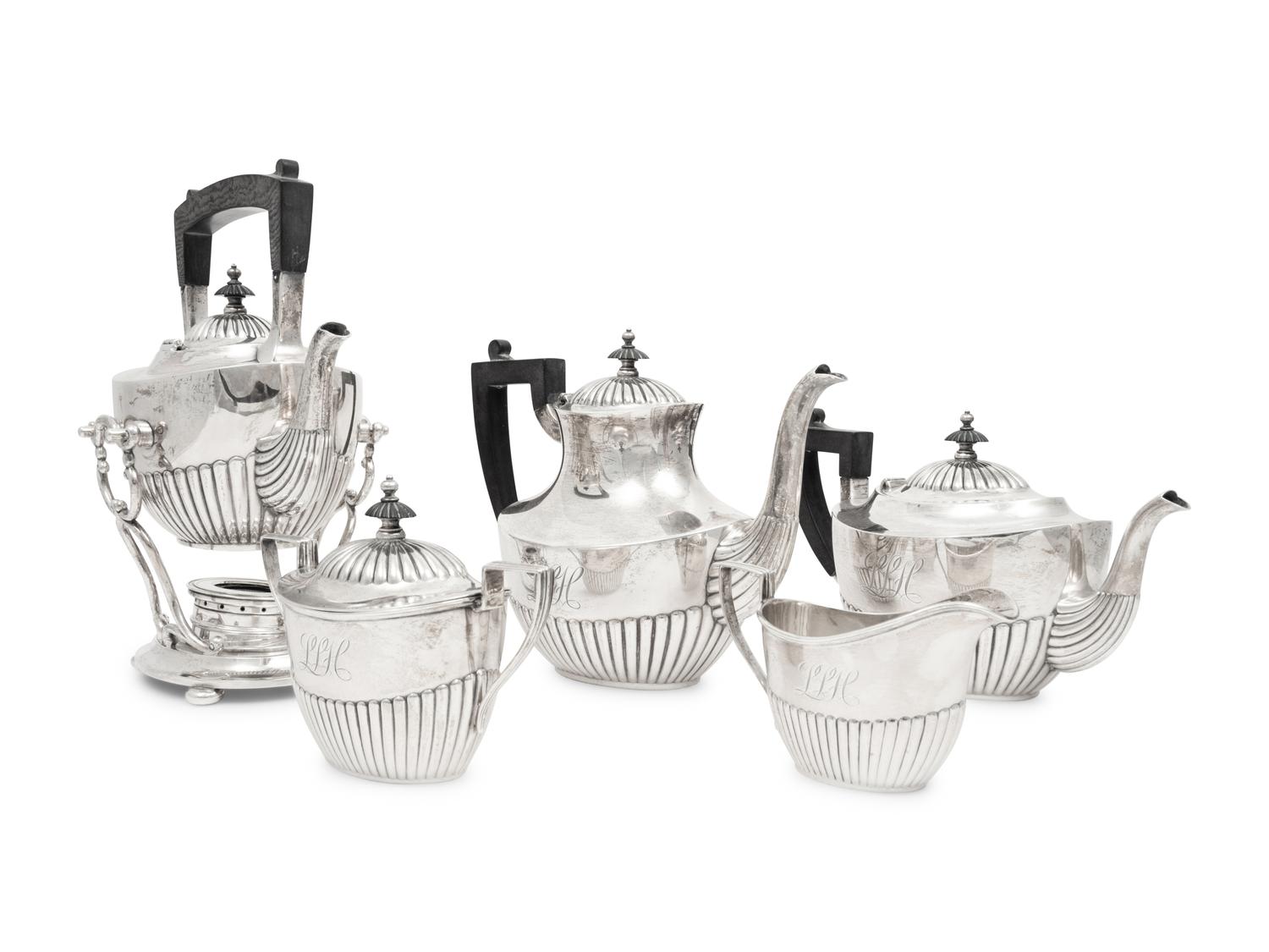 An American Silver Five-Piece Tea and Coffee Service