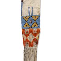 Sioux Beaded Hide Tobacco Bag