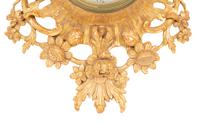 A George III Carved Giltwood Cartel Clock