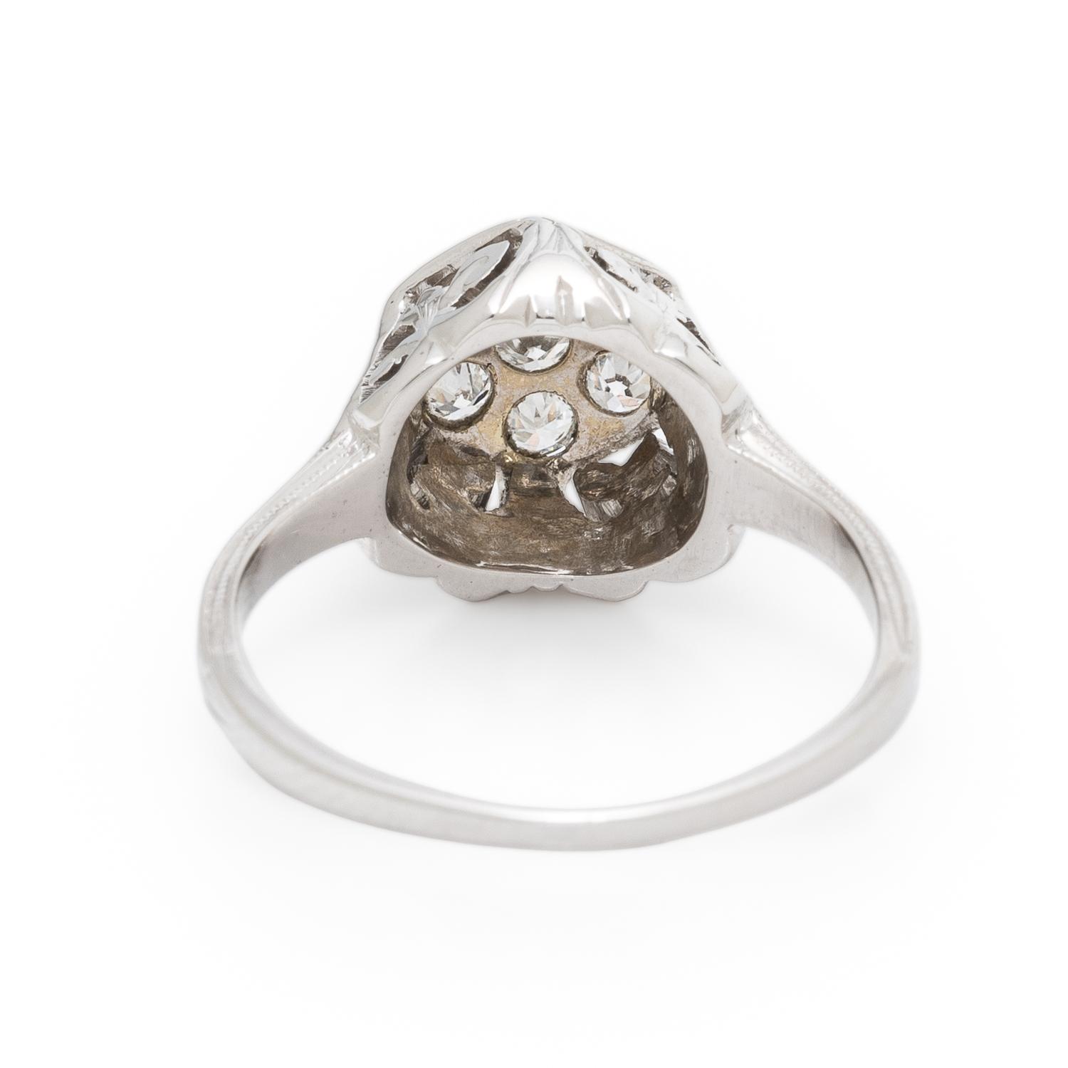 White Gold and Diamond Ring