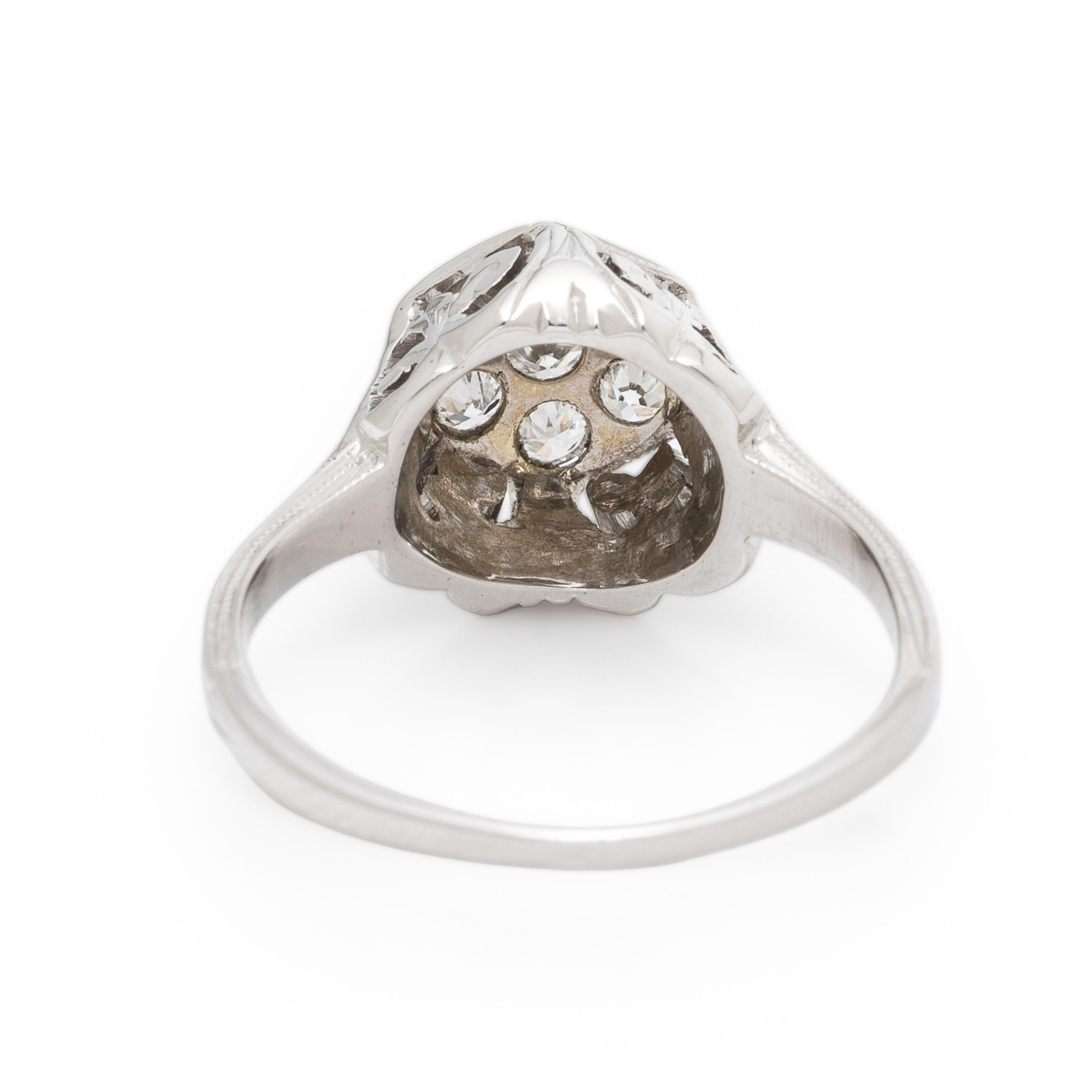 White Gold and Diamond Ring