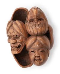 Four Boxwood Netsuke