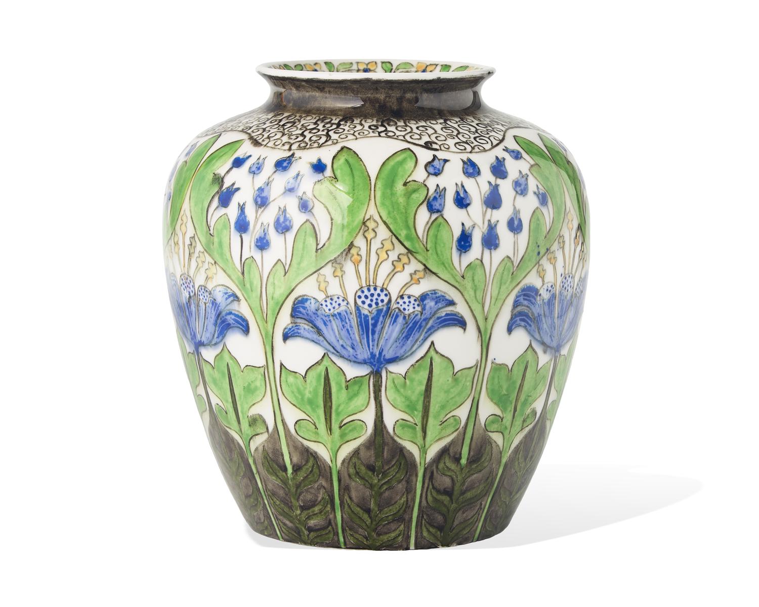 A Wedgwood Painted Porcelain Vase