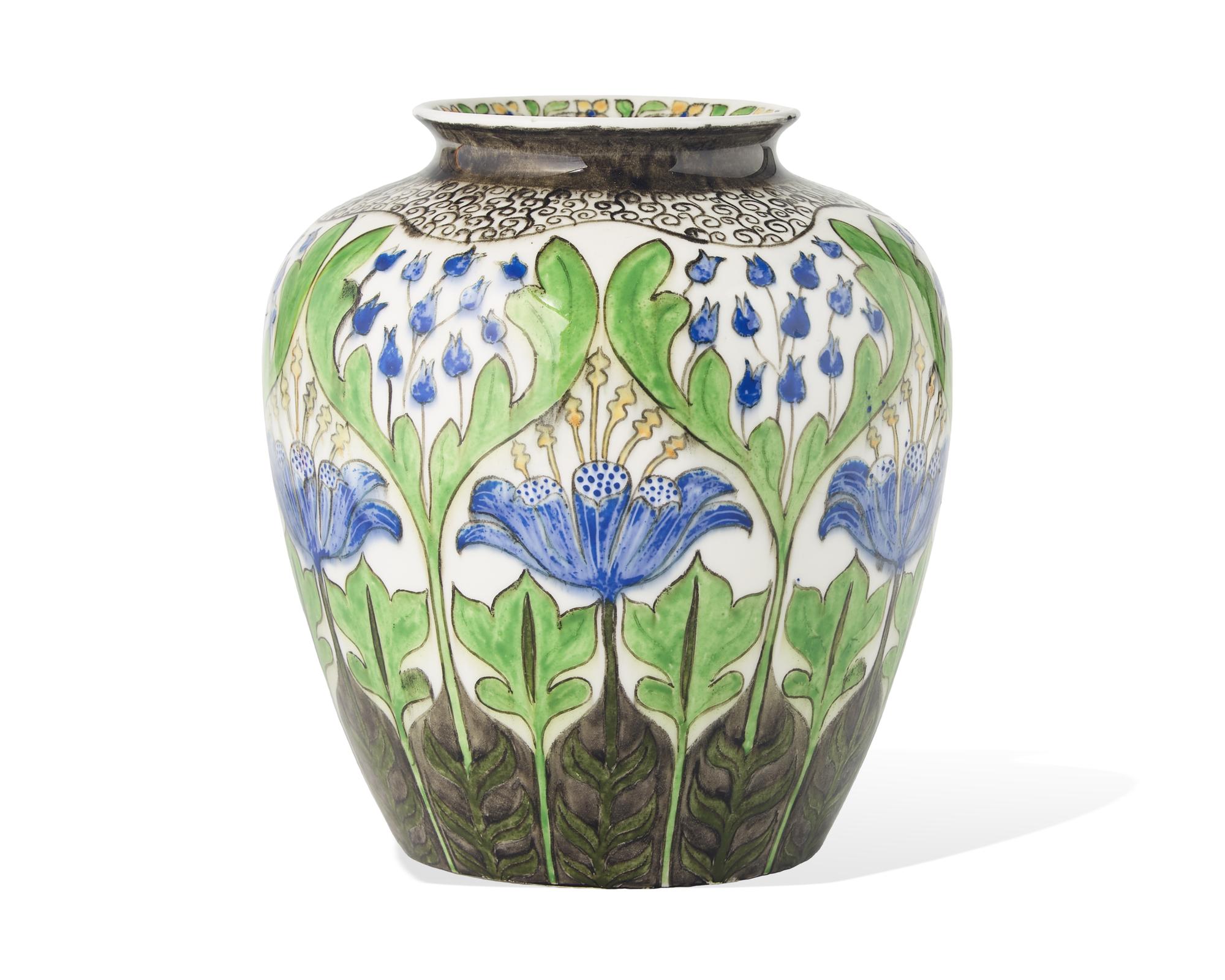 A Wedgwood Painted Porcelain Vase