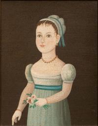Two Works: Portrait of a Gentleman and Young Girl with Flowers