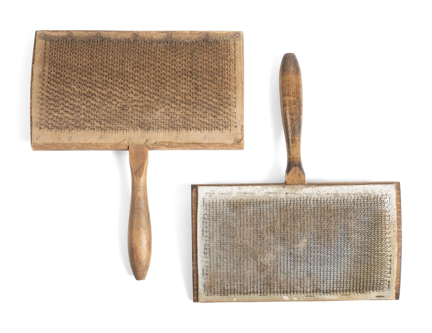 Pair of Wool Hand Carders