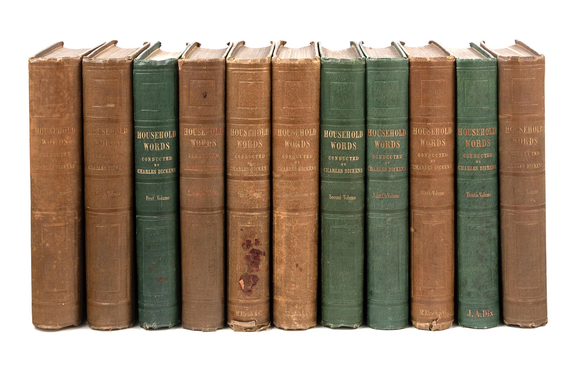 [DICKENS, Charles, editor and contributor]. Household Words. A Weekly Journal. London and New York, 1850-1859.