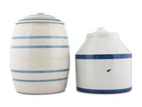 Two Stoneware Water Coolers