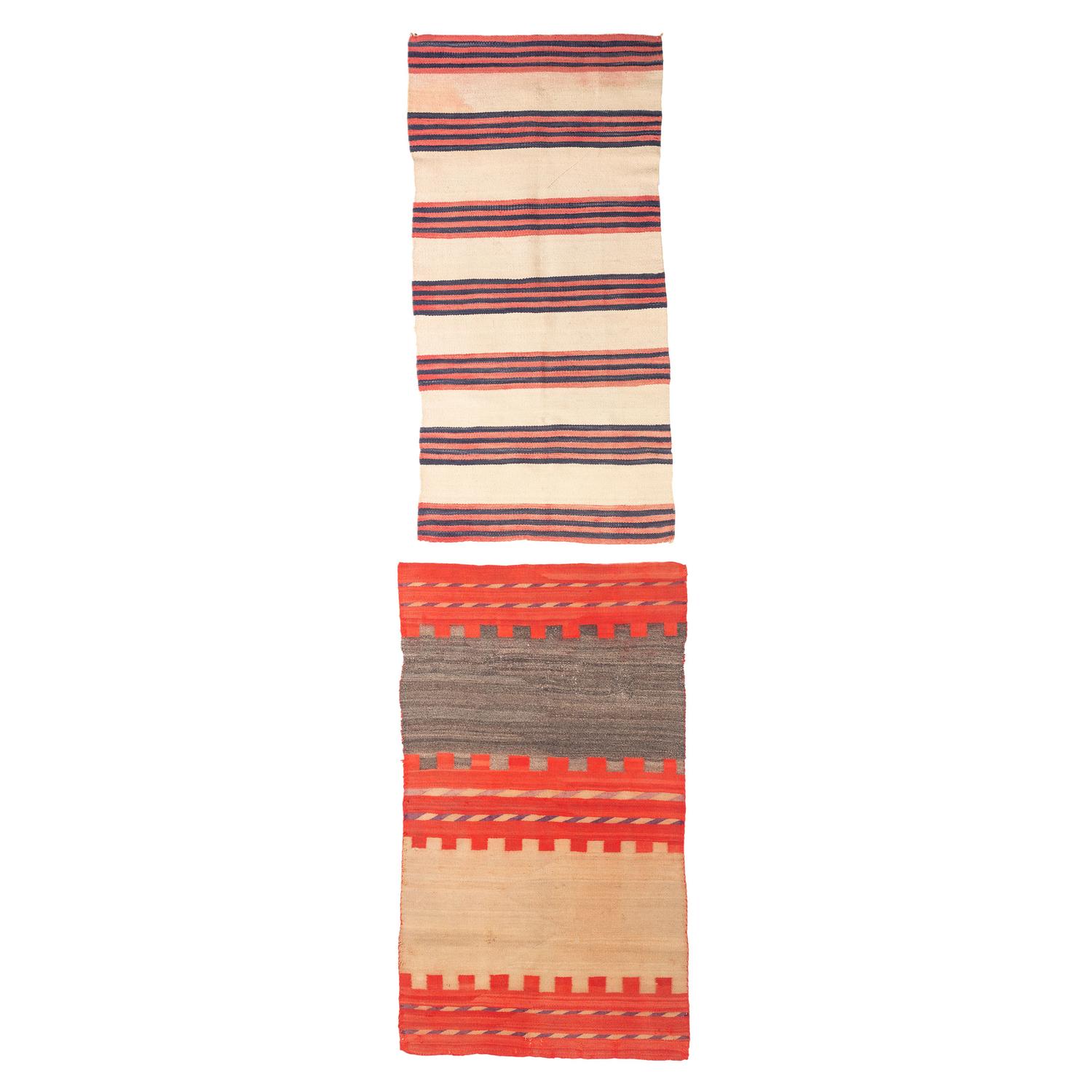 Navajo Double Saddle Blankets / Rugs