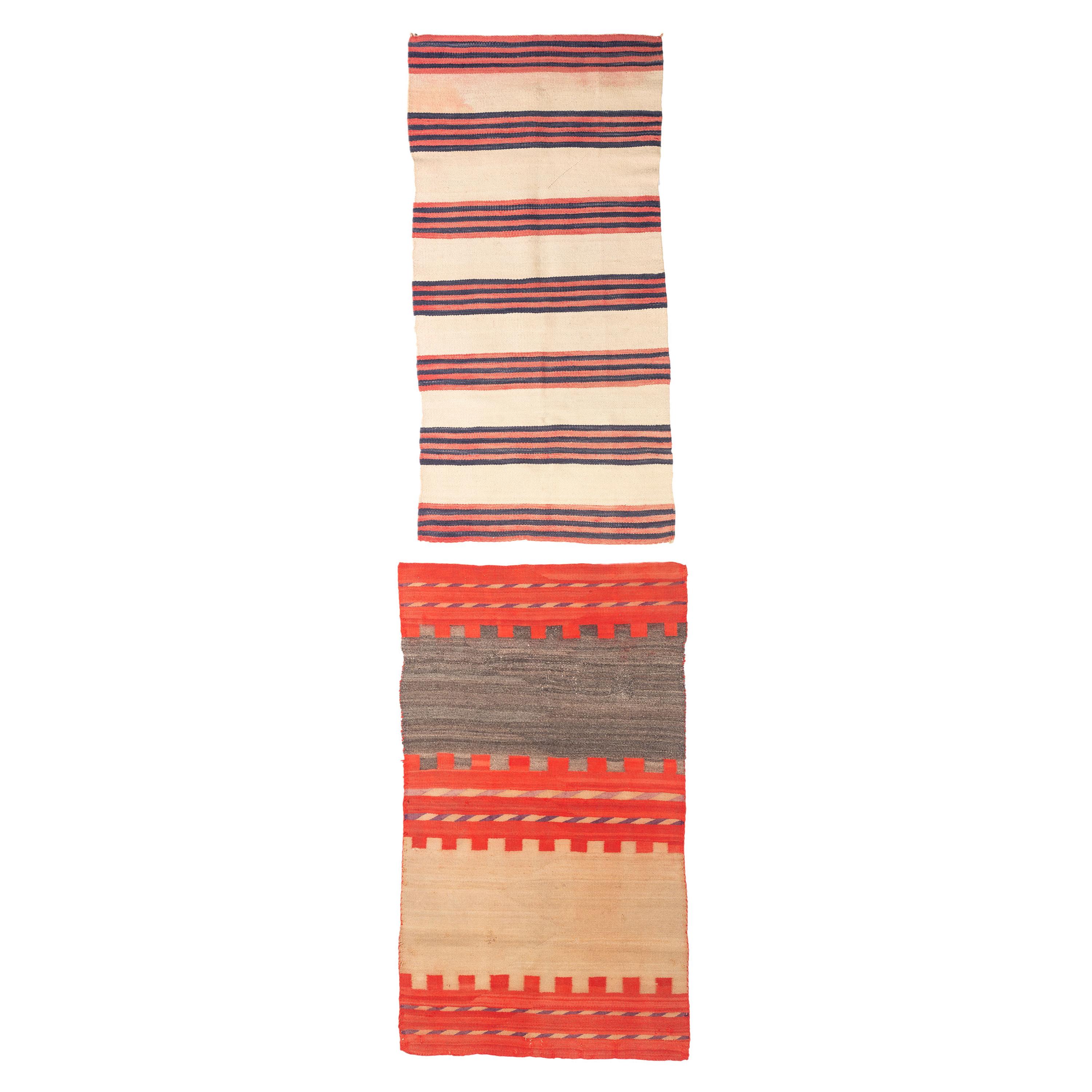 Navajo Double Saddle Blankets / Rugs