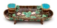 An English Majolica Centerbowl
