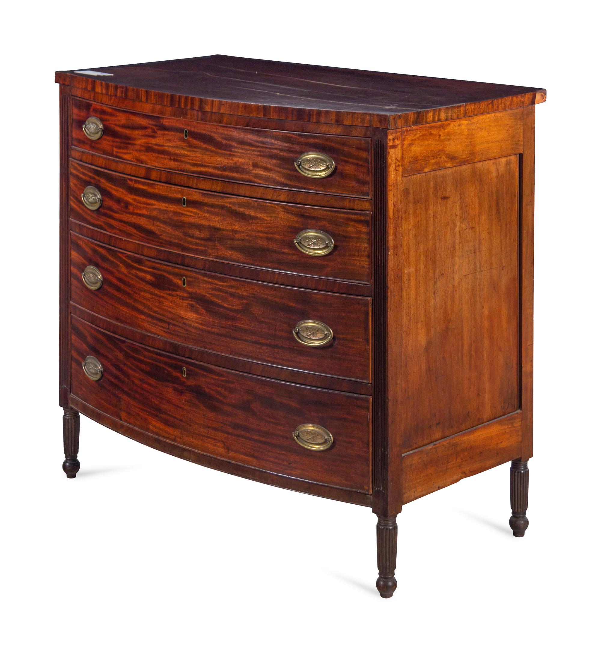 A Federal Mahogany Chest of Drawers
