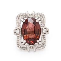 Yanni B., Tourmaline, Diamond, and White Gold Ring