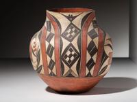 Acoma Pottery Jar, with Birds