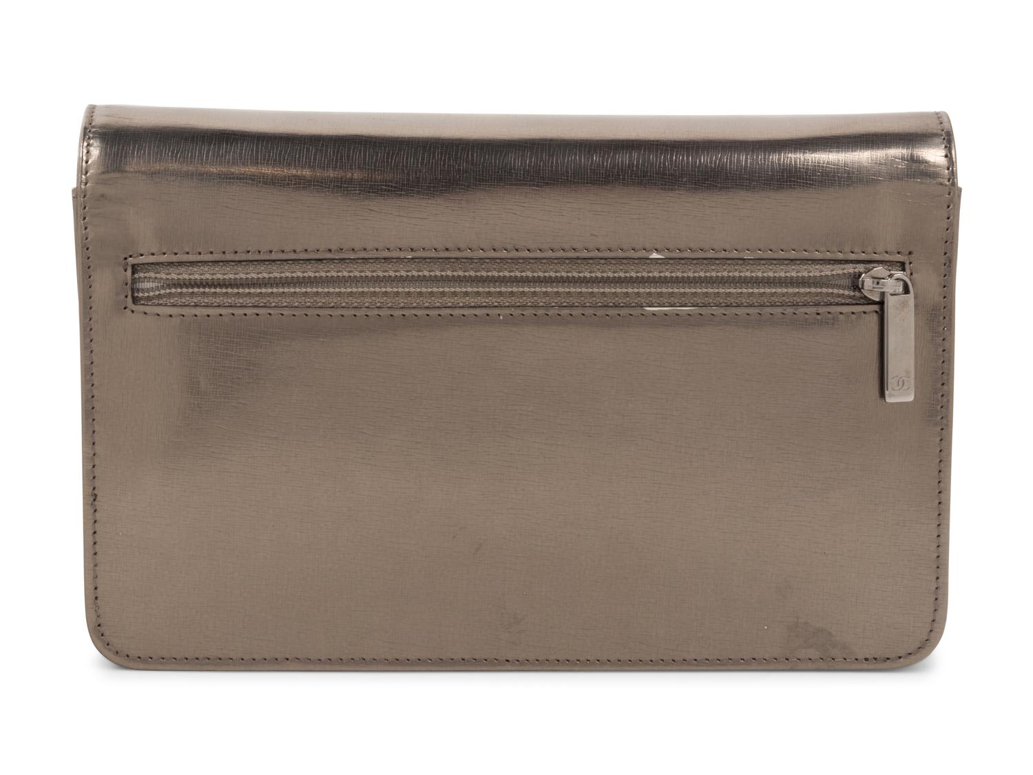 Chanel Metallic Leather Wallet Bag, 2008-2009
