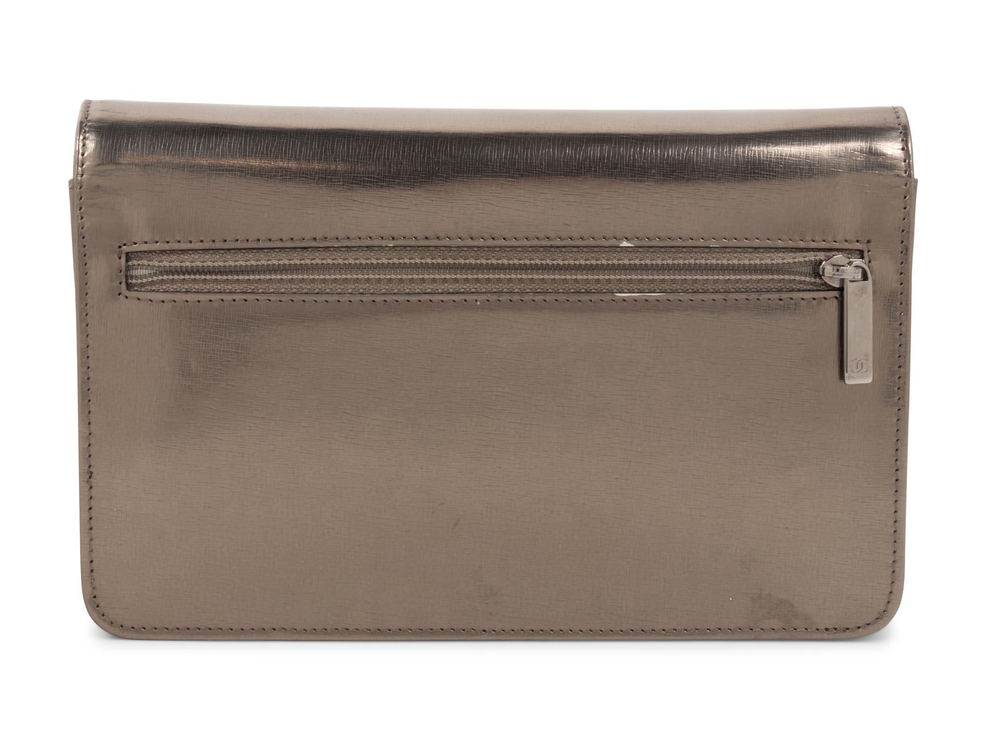 Chanel Metallic Leather Wallet Bag, 2008-2009