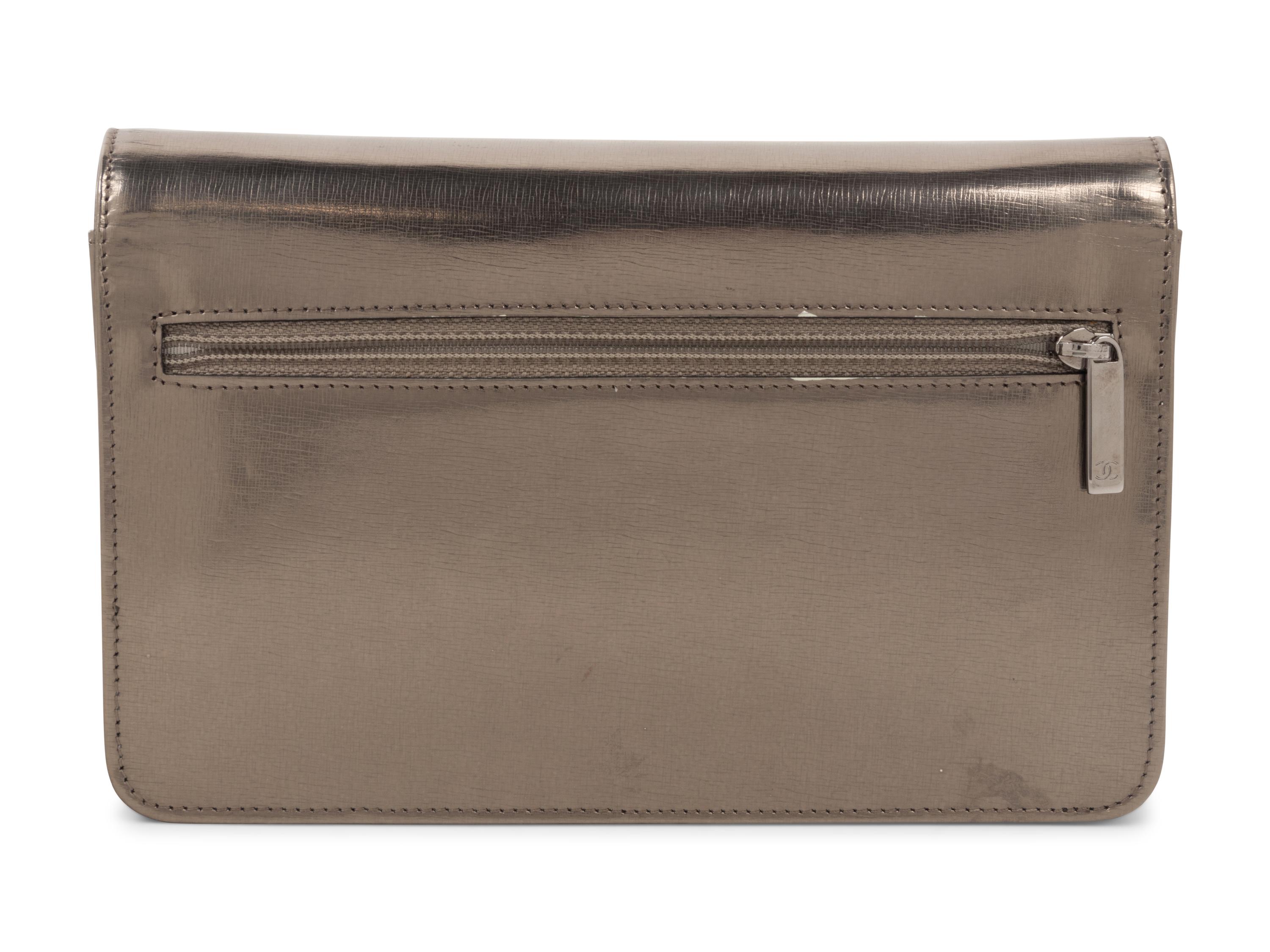 Chanel Metallic Leather Wallet Bag, 2008-2009