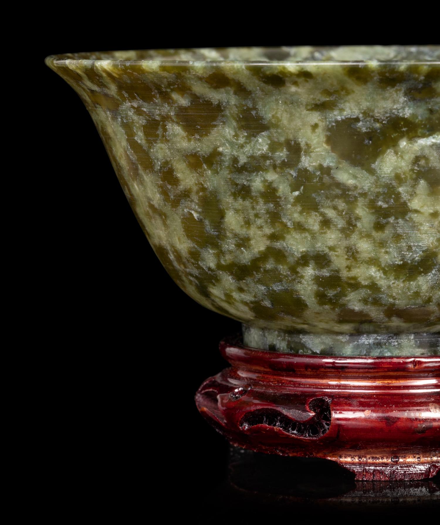 A Group of Three Jade Bowls