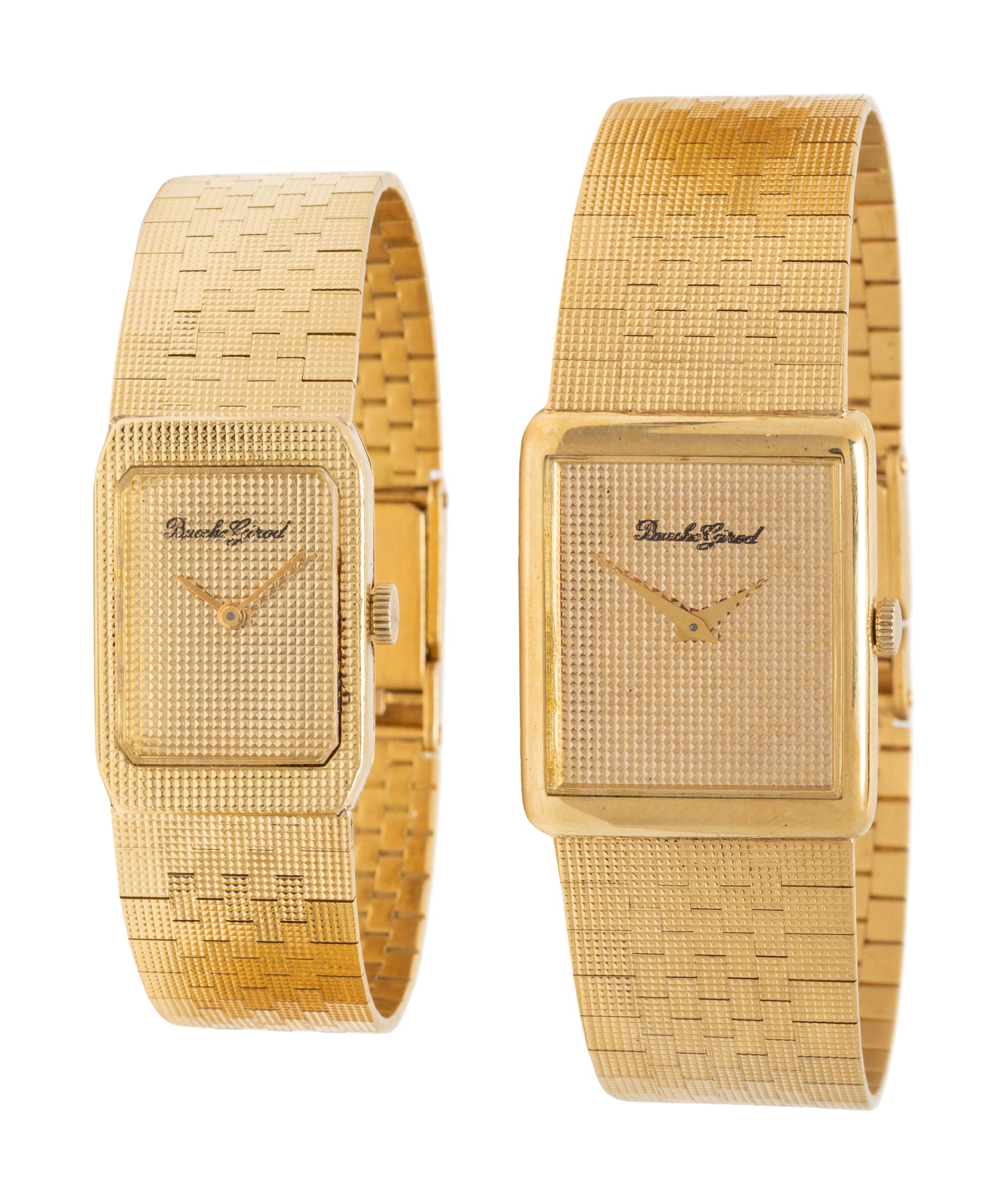 BUECHE-GIROD, COLLECTION OF YELLOW GOLD WATCHES
