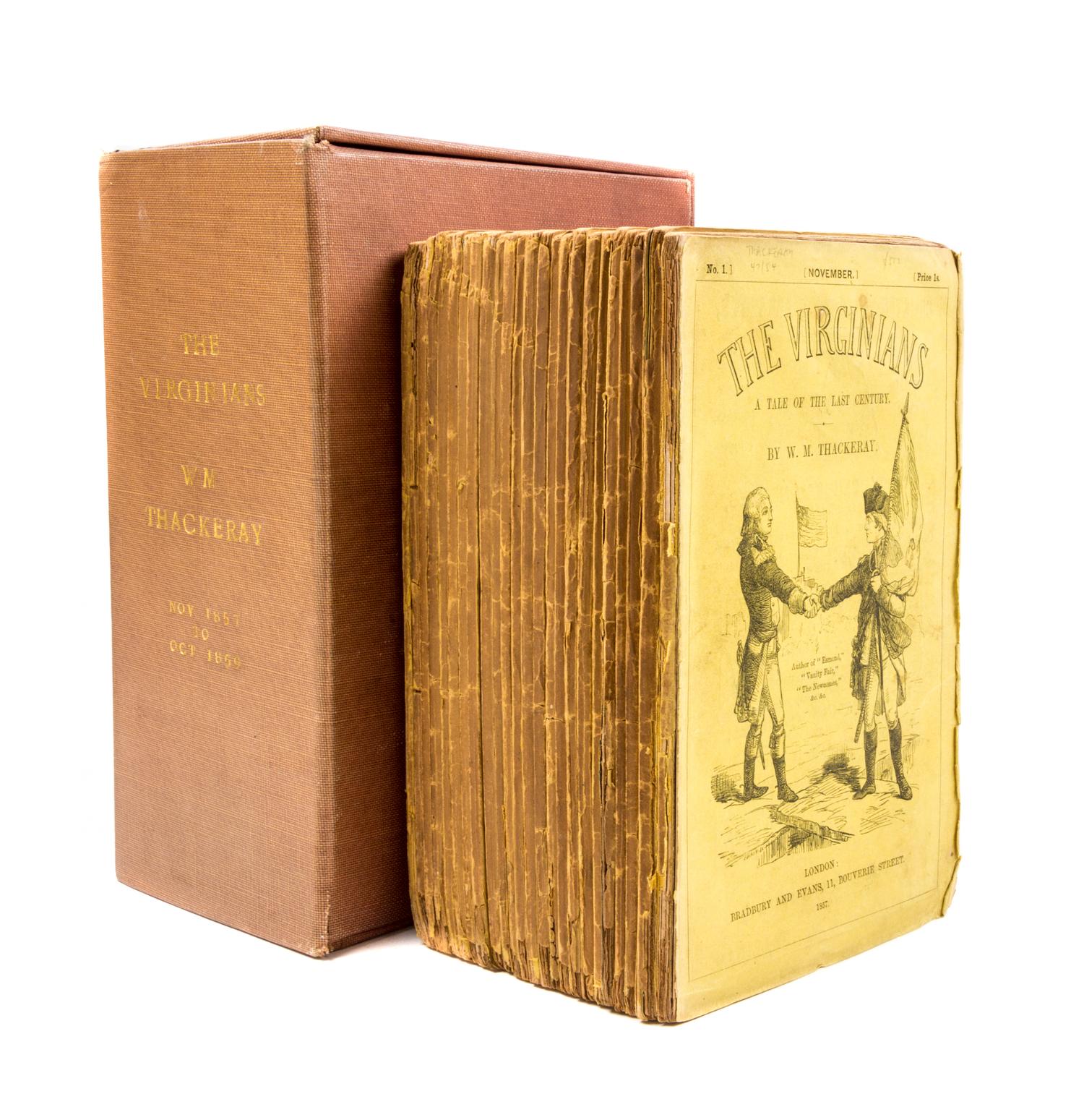 THACKERAY, WILLIAM MAKEPEACE. The Virginians. London, 1857-59. 24 original parts.
