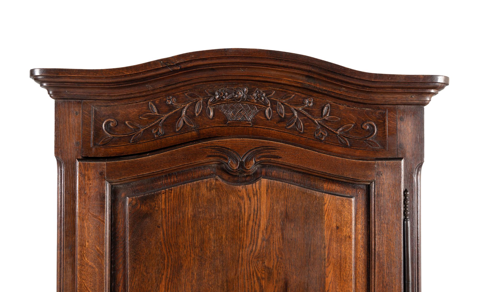 A Louis XV Style Oak Armoire